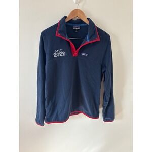 Patagonia Fleece Pullover MIT 2022 Snap T Navy Red Size Small